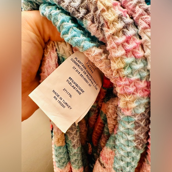 FARM Rio for Anthropologie Gabriela Knit Maxi Skirt in Rainbow, XS - Picture 10 of 12